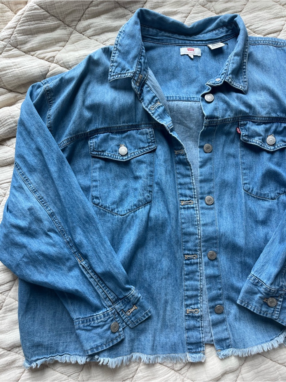 Levi's Blue Denim Button Up
